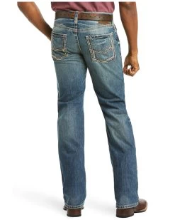 Ariat Men's M5 Ridgeline Medium Wash Slim Straight Jeans 9 Ariat Men's M5 Ridgeline Medium Wash Slim Straight Jeans -Western Cowboy Clothing Store 010C80 GR P2
