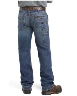 Ariat Men's FR M4 Relaxed Workhorse Relaxed Fit Bootcut Jeans -Western Cowboy Clothing Store 0862U6 7030 P2