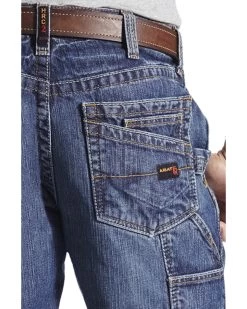 Ariat Men's FR M4 Relaxed Workhorse Relaxed Fit Bootcut Jeans -Western Cowboy Clothing Store 0862U6 N9 D1