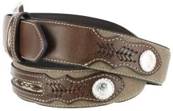 Nocona Men's Roughout Overlay Western Belt -Western Cowboy Clothing Store 1202N6 41 D2