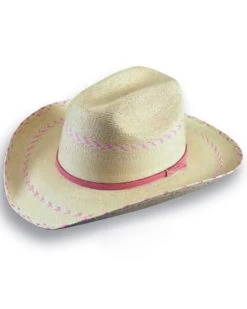 Atwood Hat Co Girls' Pinto Palm Leaf Cowgirl Hat