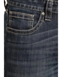 Rock & Roll Denim Men's Small "V" Reflex Revolver Slim Straight Jeans -Western Cowboy Clothing Store 2000212741 402 D5