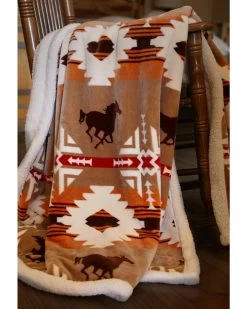 Carstens Free Rein Plush Throw