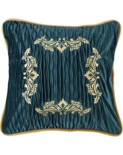 HiEnd Accents Velvet Embroidery Pillow