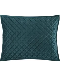 HiEnd Accents Standard Teal Diamond Quilted Shams
