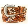 Nocona Men's Inlay Floral Embossed Western Belt -Western Cowboy Clothing Store 2000234738 400 P1