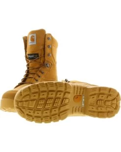 Carhartt Men's 8" Waterproof Insulated Rugged Flex Work Boots - Round Toe -Western Cowboy Clothing Store 2000243204 285 BM