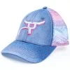 RopeSmart Little Girls' Denim Southwestern Print Mesh-Back Ball Cap -Western Cowboy Clothing Store 2000278800 400 P1