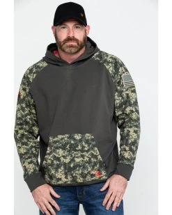 Ariat Men's FR Durastretch Camo Patriot Hoodie Work Sweatshirt - Big