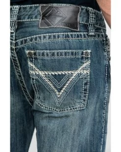 Rock & Roll Denim Men's Pistol Med Bootcut Jeans -Western Cowboy Clothing Store 2000283476 400 P5