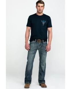 Rock & Roll Denim Men's Pistol Med Bootcut Jeans -Western Cowboy Clothing Store 2000283476 400 P6
