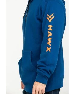 Hawx Men's Logo Sleeve Performance Fleece Hooded Work Sweatshirt -Western Cowboy Clothing Store 2000284116 400 P4