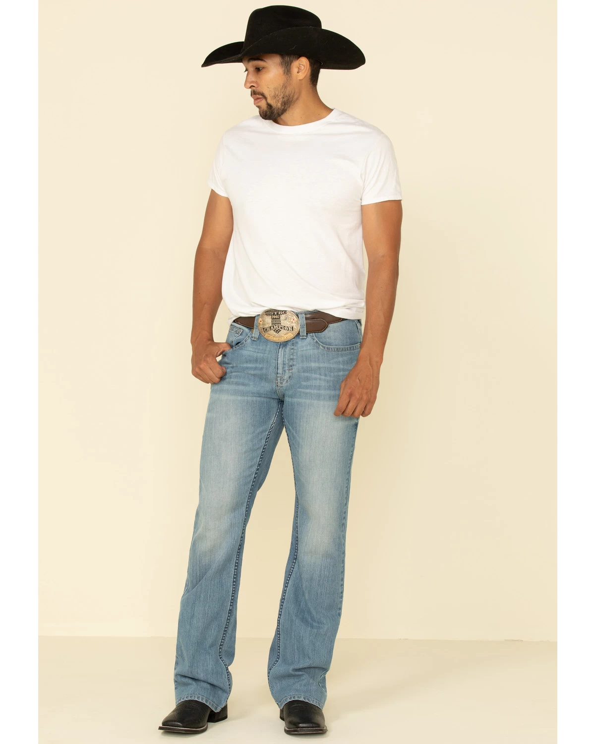 Cody James Men's Hamshackle Light Wash Stretch Relaxed Boot Jeans 7 Cody James Men's Hamshackle Light Wash Stretch Relaxed Boot Jeans - Image 5