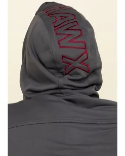 Hawx Men's Gray Tech Logo Hooded Work Sweatshirt - Tall -Western Cowboy Clothing Store 2000297060 021 P5