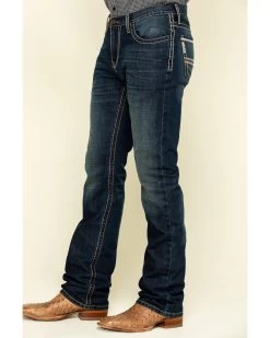 Cinch Men's Ian Rigid Dark Slim Bootcut Jeans 10 Cinch Men's Ian Rigid Dark Slim Bootcut Jeans -Western Cowboy Clothing Store 2000309167 402 P3