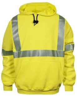 National Safety Apparel Men's Hi-Vis FR VizableType R Class 3 Base Layer Work Sweatshirt