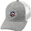Justin Men's Heather Gray Fort Worth Texas Logo Patch Mesh-Back Ball Cap -Western Cowboy Clothing Store 2000323422 070 P1