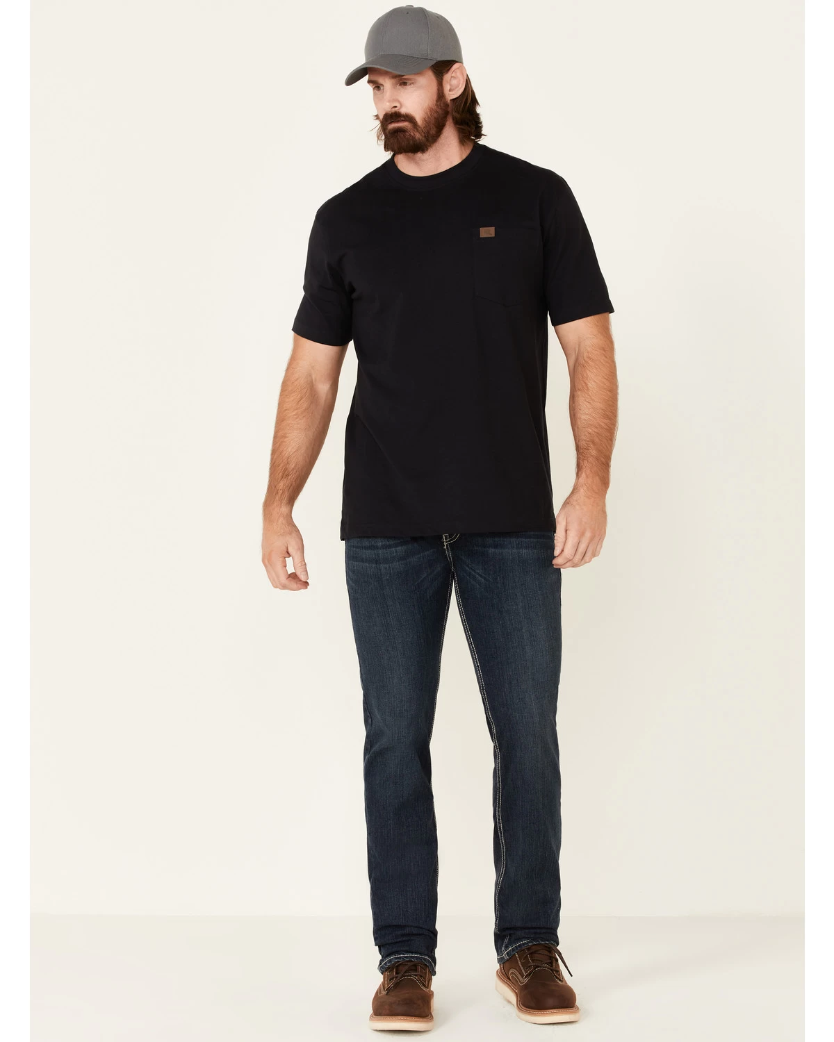 Rock & Roll Denim Men's FR Dark Reflex Revolver Slim Straight Work Jeans 3 Rock & Roll Denim Men's FR Dark Reflex Revolver Slim Straight Work Jeans