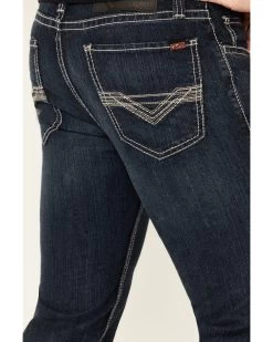 Rock & Roll Denim Men's FR Dark Reflex Revolver Slim Straight Work Jeans 9 Rock & Roll Denim Men's FR Dark Reflex Revolver Slim Straight Work Jeans -Western Cowboy Clothing Store 2000323863 401 P3