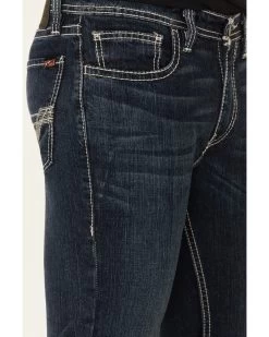 Rock & Roll Denim Men's FR Dark Reflex Revolver Slim Straight Work Jeans 10 Rock & Roll Denim Men's FR Dark Reflex Revolver Slim Straight Work Jeans -Western Cowboy Clothing Store 2000323863 401 P4