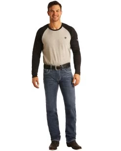 Rock & Roll Denim Men's FR Dark Reflex Revolver Slim Straight Work Jeans 11 Rock & Roll Denim Men's FR Dark Reflex Revolver Slim Straight Work Jeans -Western Cowboy Clothing Store 2000323863 401 P5