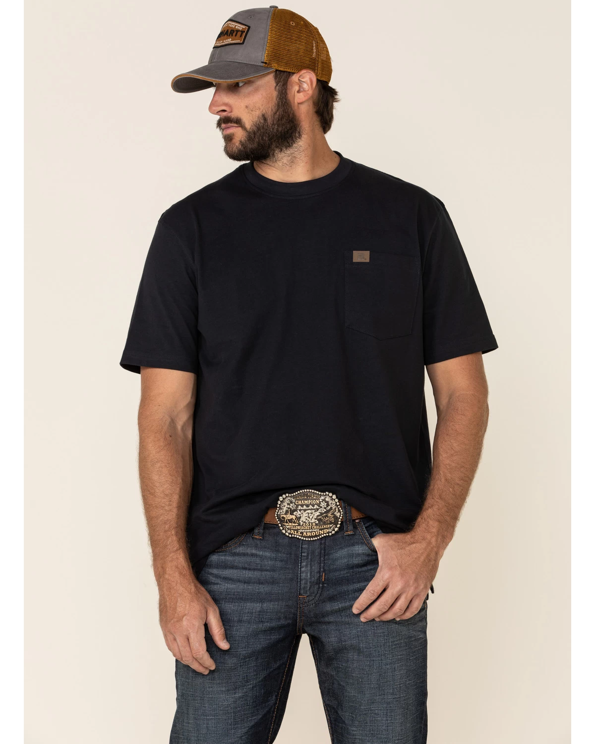 Moonshine Spirit Men's Eating Iron Dark Stretch Slim Straight Jeans 4 Moonshine Spirit Men's Eating Iron Dark Stretch Slim Straight Jeans - Image 2