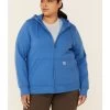 Carhartt Women's Clarksburg Zip-Front Hooded Work Sweatshirt - Plus -Western Cowboy Clothing Store 2000330886 420 P1