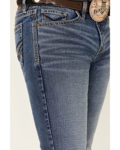 Cody James Men's Bronco Medium Wash Stackable Straight Stretch Jeans 11 Cody James Men's Bronco Medium Wash Stackable Straight Stretch Jeans -Western Cowboy Clothing Store 2000332558 400 P5