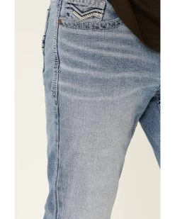 Cody James Men's Flash Light-Wash Slim Bootcut Jeans -Western Cowboy Clothing Store 2000332560 400 P5
