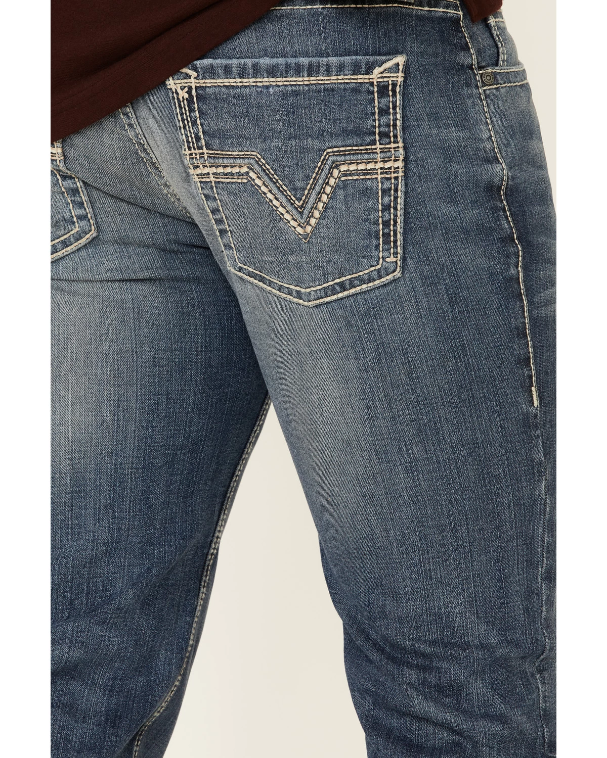 Rock & Roll Denim Men's Pistol Med Stretch Regular Straight Leg Jeans 4 Rock & Roll Denim Men's Pistol Med Stretch Regular Straight Leg Jeans - Image 2