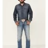 Cinch Men's Ian Medium Stonewash Performance Slim Bootcut Jeans -Western Cowboy Clothing Store 2000334656 402 P1