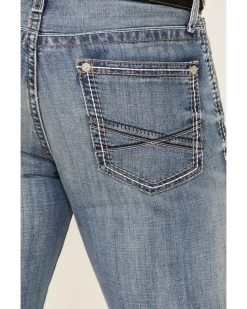 Cinch Men's Ian Medium Stonewash Performance Slim Bootcut Jeans -Western Cowboy Clothing Store 2000334656 402 P4