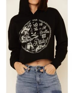 Country Deep Women's Hotter Then A 2 Dollar Cropped Hooded Sweatshirt -Western Cowboy Clothing Store 2000335282 001 P4