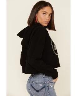 Country Deep Women's Hotter Then A 2 Dollar Cropped Hooded Sweatshirt -Western Cowboy Clothing Store 2000335282 001 P5