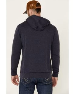 Flag & Anthem Men's Navy Colerain Burnout Fleece Hooded Sweatshirt -Western Cowboy Clothing Store 2000339258 410 P4