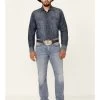 Cody James Men's Mustang Light Wash Stretch Slim Straight Jeans -Western Cowboy Clothing Store 2000341540 400 P1