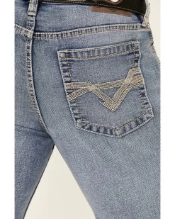 Cody James Men's Mustang Light Wash Stretch Slim Straight Jeans -Western Cowboy Clothing Store 2000341540 400 P4