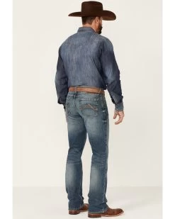 Ariat Men's M4 Campbell 2X Medium Wash Performance Relaxed Bootcut Jeans -Western Cowboy Clothing Store 2000341791 400 P3