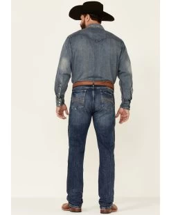 Wrangler 20X Men's Shore Medium Wash Stretch Slim Straight Jeans - Long -Western Cowboy Clothing Store 2000342095 400 P4