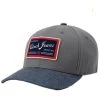 Cinch Men's Gray Logo Patch Solid-Back Flex-Fit Ball Cap -Western Cowboy Clothing Store 2000342284 020 P1