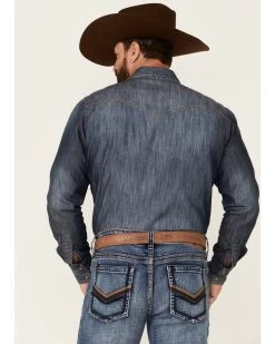 Cody James Core Men's Bannon Dark Wash Stretch Slim Straight Jeans -Western Cowboy Clothing Store 2000342638 400 P3