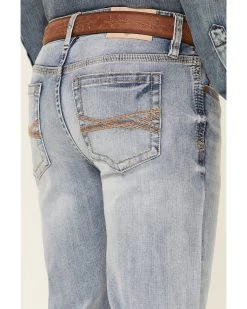 Cody James Core Men's Ringo Light Wash Performance Stretch Stackable Straight Jeans -Western Cowboy Clothing Store 2000342678 400 P3