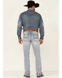 Cody James Core Men's Ringo Light Wash Performance Stretch Stackable Straight Jeans -Western Cowboy Clothing Store 2000342678 400 P4