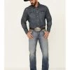 Cody James Core Men's Silver Spur Medium Wash Performance Stretch Slim Bootcut Jeans -Western Cowboy Clothing Store 2000342679 400 P1