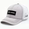 Cody James Men's Gray Logo Patch Mesh-Back Flex-Fit Ball Cap -Western Cowboy Clothing Store 2000342940 020 P1