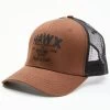 Hawx Men's Dark Brown Logo Graphic Mesh-Back Ball Cap -Western Cowboy Clothing Store 2000342950 201 P1