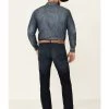 Rock & Roll Denim Men's Hooey Dark Wash Reflex Revolver Slim Straight Jeans -Western Cowboy Clothing Store 2000345206 400 P1