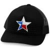 Oil Field Hats Men's Golf Texas Star Patch Mesh-Back Ball Cap -Western Cowboy Clothing Store 2000346239 001 P1