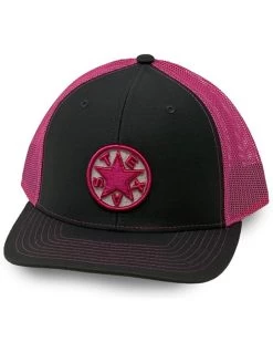 Oil Field Hats Men's Gray Texas Star Patch Mesh-Back Ball Cap