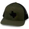 Oil Field Hats Men's Loden & Black Texas State Patch Mesh Ball Cap -Western Cowboy Clothing Store 2000346262 341 P1